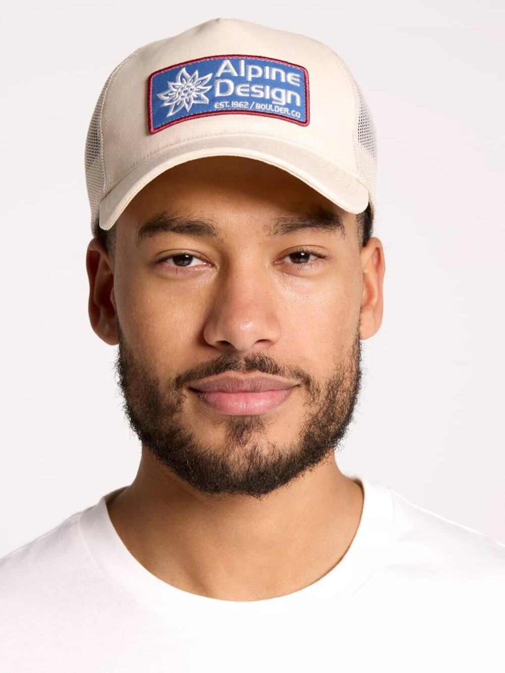 Alpine Design Mesh Back Trucker Hat - Color: Natural Khaki